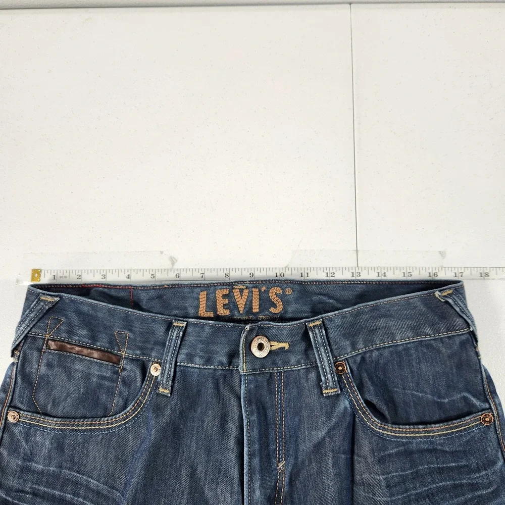 Levis 514 Slim Straight Jeans Mens‎ 34x30 Dark Wash Blue Denim Pants